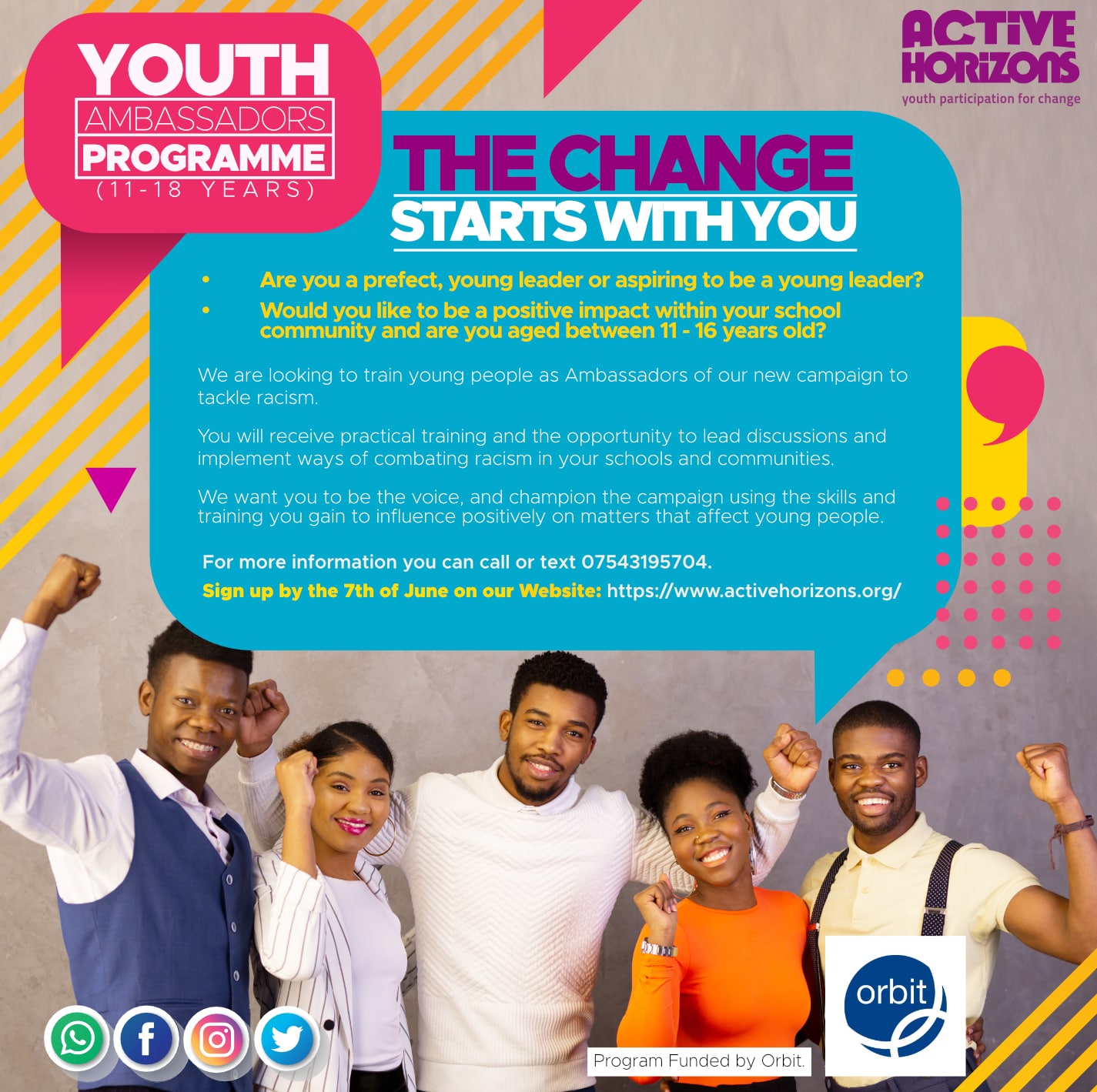 Youth Ambassadors Programme- Tackling Racism